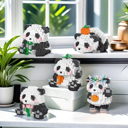 Panda-Shaped Building Blocks Toy Set