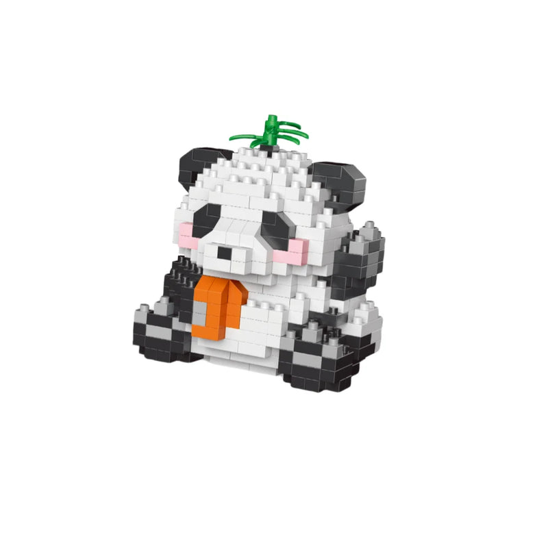 Panda-Shaped Building Blocks Toy Set