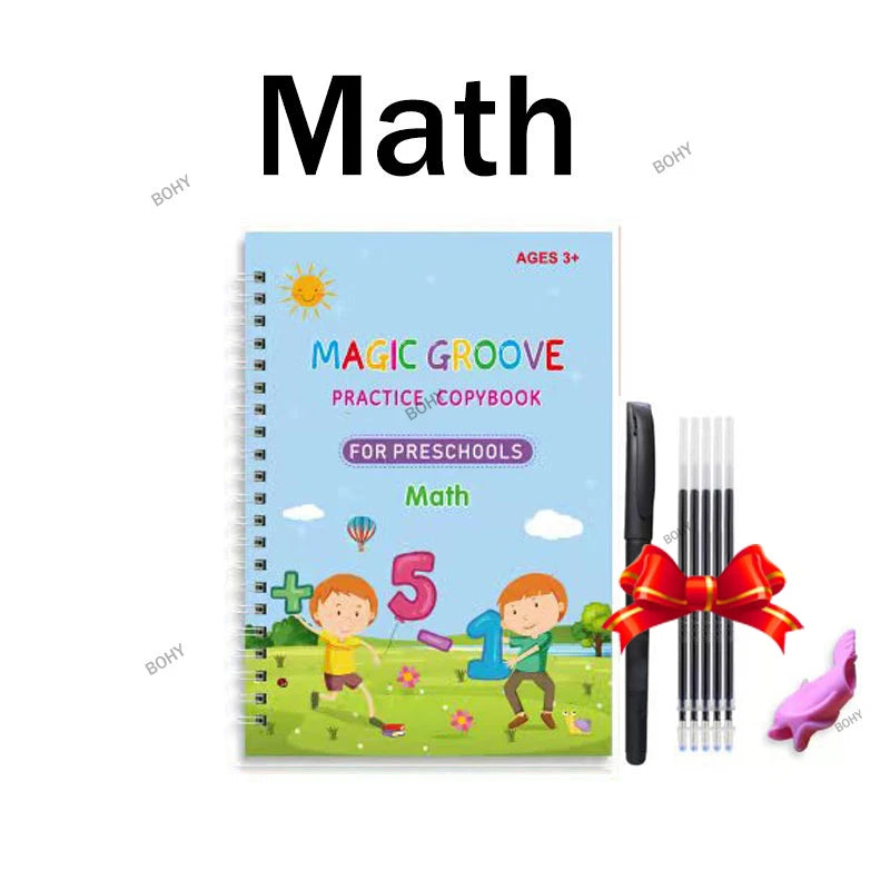 Arabic Kids Writing Sticker English Magic Copy Book