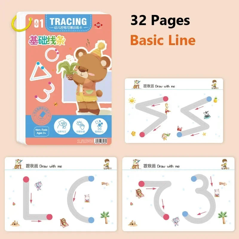 Magical Tracing Workbook Educational Montessori Books