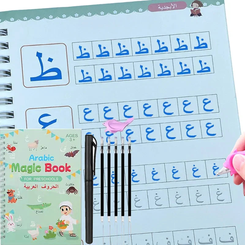 Pen Practic Reusable Magical Writing Book Free