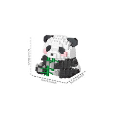 Panda-Shaped Building Blocks Toy Set