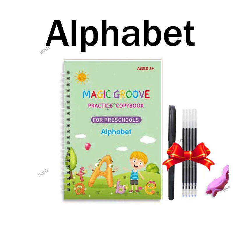 Arabic Kids Writing Sticker English Magic Copy Book