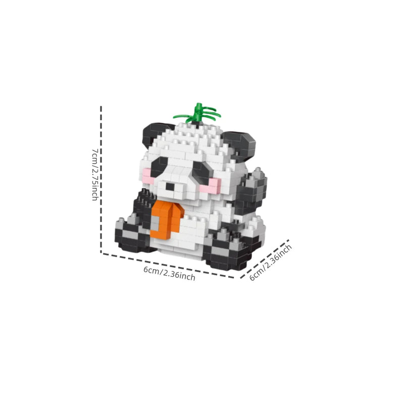 Panda-Shaped Building Blocks Toy Set