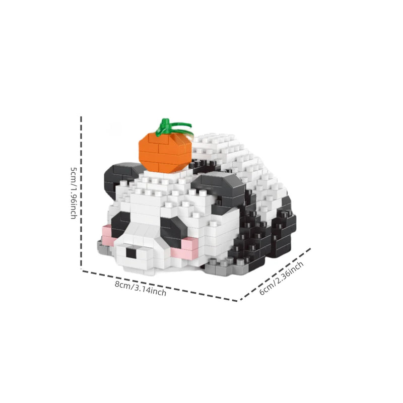 Panda-Shaped Building Blocks Toy Set