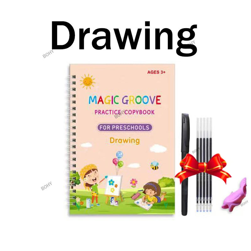 Arabic Kids Writing Sticker English Magic Copy Book